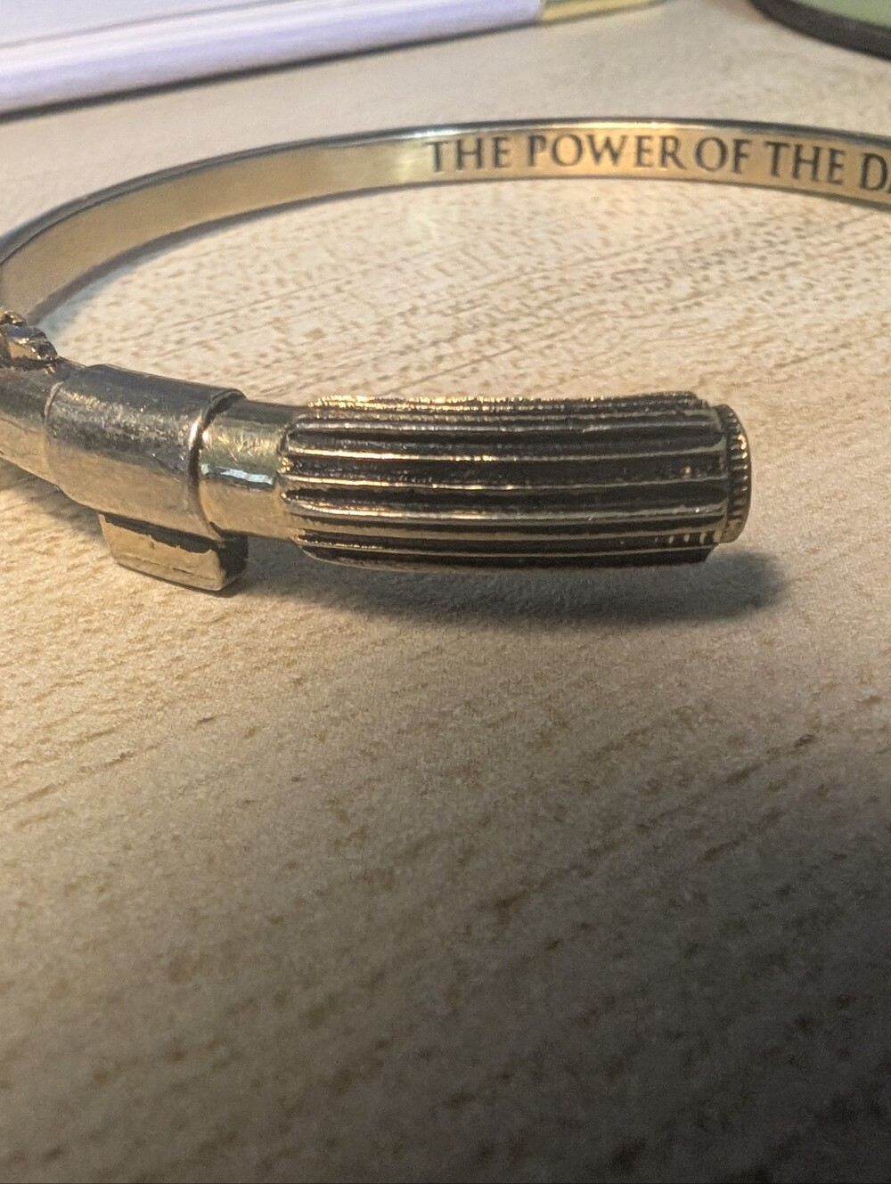 Star Wars X Han Cholo Dark Side Gold Tone Bangle and Matching Ring Set - Picture 5 of 9